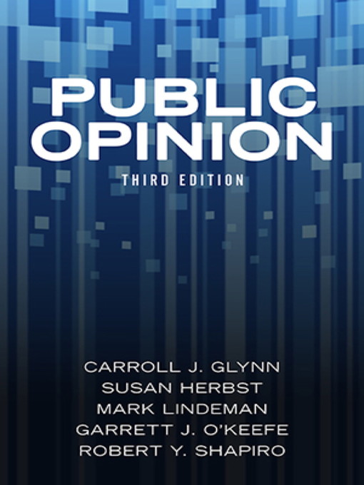 Title details for Public Opinion by Carroll J. Glynn - Available